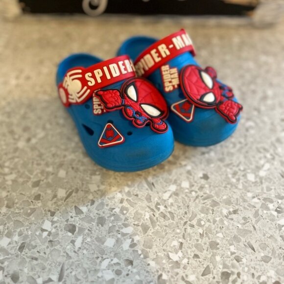 Marvel Spider-Man Avengers Clogs Slip on Water Shoes 9c - Picture 1 of 5